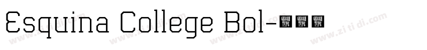 Esquina College Bol字体转换